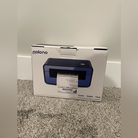 POLONO Label Printer 150mm/s 4x6 Thermal Label Printer PL60 - Purple - Picture 2 of 13